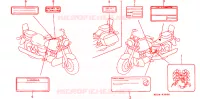 CAUTION LABEL for Honda VALKYRIE 1500 F6C TOURER 1999