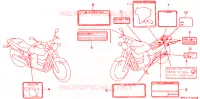 CAUTION LABEL for Honda CB 750 NIGHTHAWK 1998
