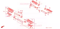 FOOTREST for Honda CB 750 NIGHTHAWK 1998