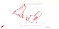 SIDE COVERS for Honda CB 750 NIGHTHAWK 1998