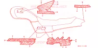 STICKERS for Honda CB 750 NIGHTHAWK 1998