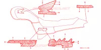 STICKERS for Honda CB 750 NIGHTHAWK 1999
