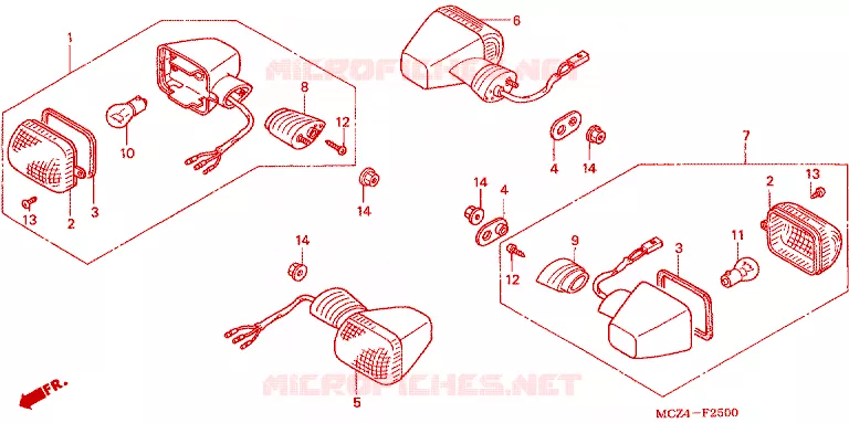 INDICATOR Honda MOTO 900 HORNET 2004  CB900F4