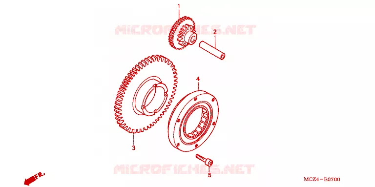 STARTER MOTOR CLUTCH Honda MOTO 900 HORNET 2004  CB900F4