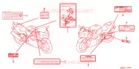 CAUTION LABEL for Honda CBR 600 F4 2003