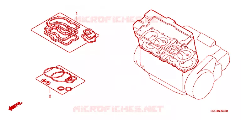 GASKET KIT A Honda MOTO 900 HORNET 2004  CB900F4