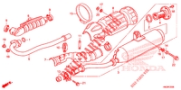 EXHAUST MUFFLER for Honda FOURTRAX 500 FOREMAN RUBICON Power Steering 2012