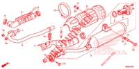 EXHAUST MUFFLER for Honda FOURTRAX 500 FOREMAN RUBICON Power Steering 2013