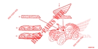 STICKERS for Honda FOURTRAX 500 RUBICON PS 2013