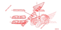 STICKERS for Honda FOURTRAX 500 RUBICON PS 2014