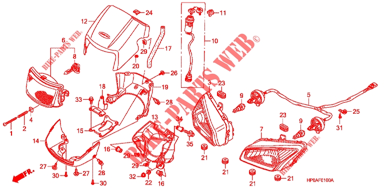 HEADLIGHT for Honda FOURTRAX 500 FOREMAN 4X4 Power Steering 2008