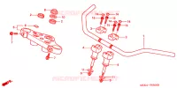 HANDLEBAR   TRIPLE CLAMP   STEERING STEM for Honda VT 1100 SHADOW C2 SABRE 2005