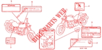 CAUTION LABEL for Honda SHADOW 1100 American Classic Edition 1999