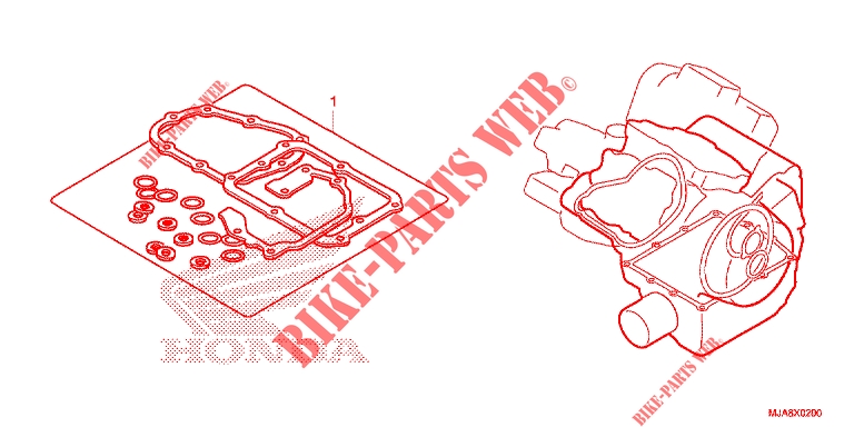 GASKET KIT B for Honda SHADOW VT 750 PHANTOM 2014