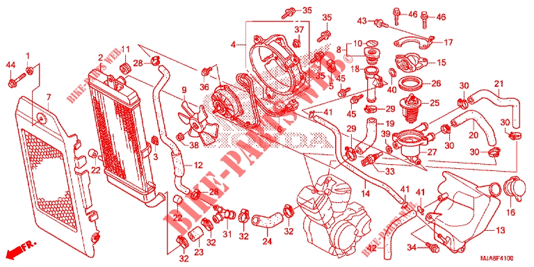 RADIATOR for Honda SHADOW VT 750 PHANTOM 2014