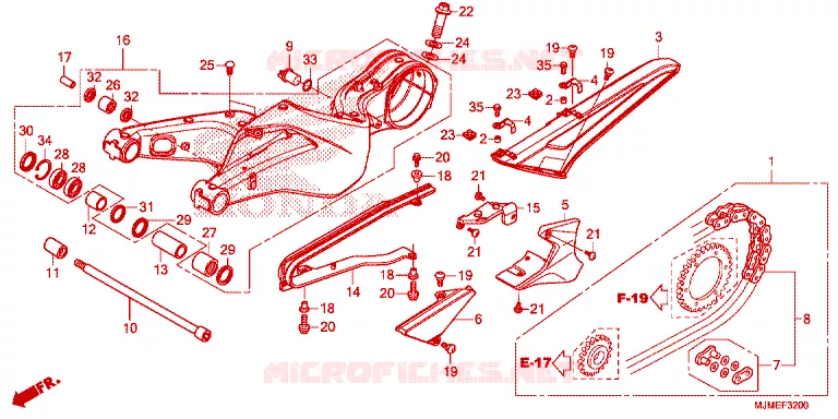 SWING ARM Honda MOTO 800 CROSSRUNNER 2017  VFR800XH