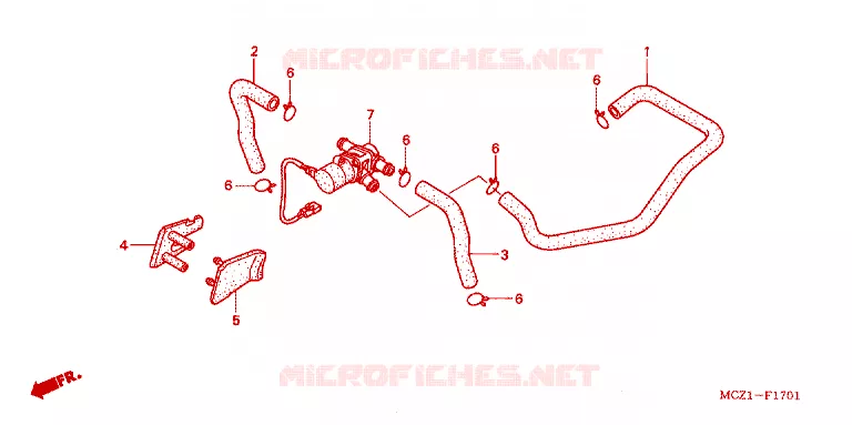AIR INJECTION CONTROL VALVE Honda MOTO 900 HORNET 2003  CB900F1