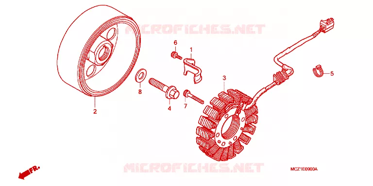 ALTERNATOR Honda MOTO 900 HORNET 2002  CB900F1
