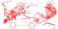 STICKERS for Honda GL 1800 GOLD WING TOUR 2020