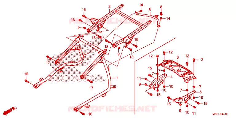 LUGGAGE RACK Honda MOTO 1800 GOLD-WING 2020  GL1800L