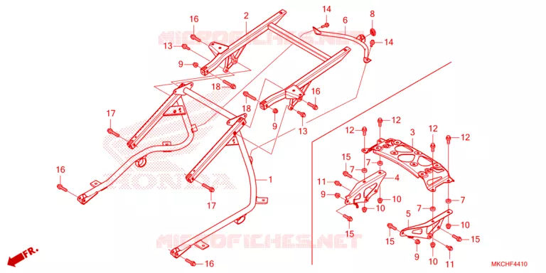 LUGGAGE RACK Honda MOTO 1800 GOLD-WING 2021  GL1800M