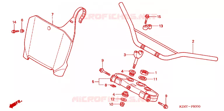 HANDLEBAR Honda MOTO 125 CR 2000  CR125RY