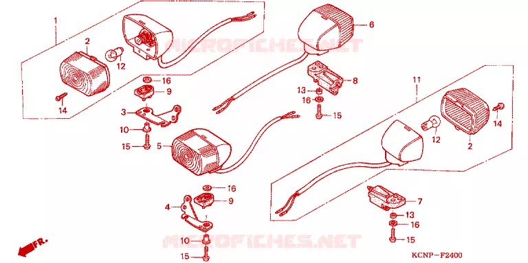 INDICATOR Honda MOTO 200 XR 2003  XR2003