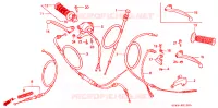 HANDLE LEVER   CABLE   SWITCH for Honda QR 50 1983
