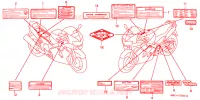 CAUTION LABEL for Honda VFR 800 1999