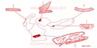 STICKERS for Honda VFR 800 1999
