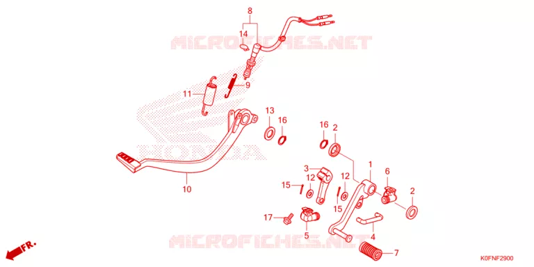 PEDAL Honda MOTO 125 MONKEY 2024  Z125MAR