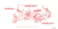 STICKERS for Honda BENLY 110 2013