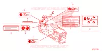 CAUTION LABEL for Honda BENLY 110 2013