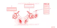 CAUTION LABEL for Honda CRF 450 R SPECIAL EDITION 2024