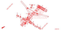 HANDLEBAR   TRIPLE CLAMP   STEERING STEM for Honda CRF 450 X 2024
