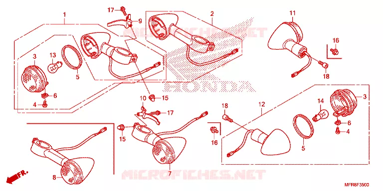 INDICATOR Honda MOTO 1300 VT 2014  VT1300CXE