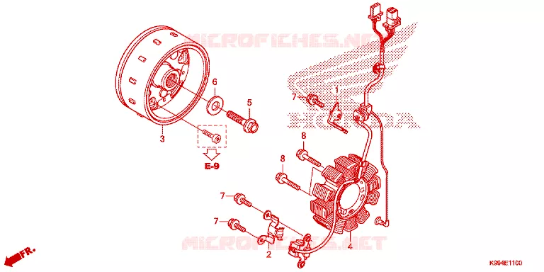 ALTERNATOR Honda MOTO 250 CRF 2021  CRF250FM