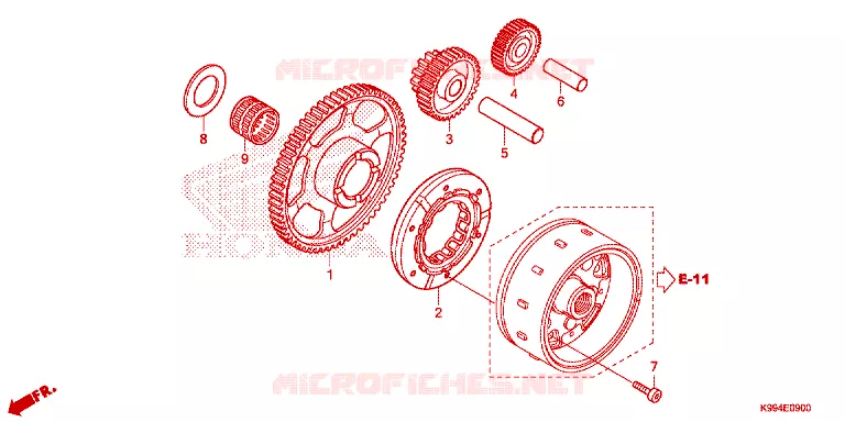 STARTER MOTOR CLUTCH Honda MOTO 250 CRF 2021  CRF250FM