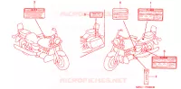 CAUTION LABEL for Honda VALKYRIE 1500 F6C TOURER 1999