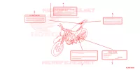 CAUTION LABEL for Honda CRF 125 F BIG WHEELS 2024