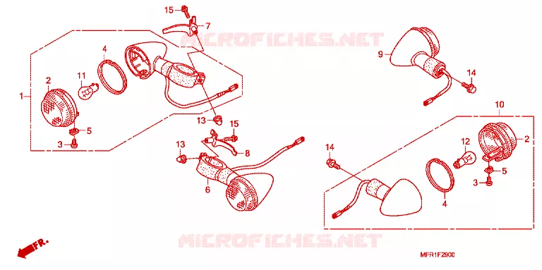 INDICATOR Honda MOTO 1300 VT 2012  VT1300CXC