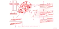 STICKERS for Honda PIONEER 1000-5P TRAIL 2024