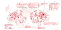 CAUTION LABEL for Honda PIONEER 1000-5P FOREST 2024