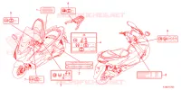 CAUTION LABEL for Honda FORZA 250 ABS 2024