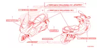 STICKERS for Honda FORZA 350 VOICE CONTROL 5E 2024