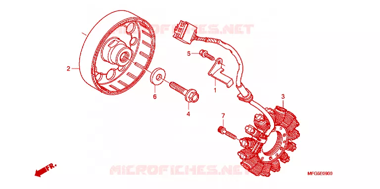 ALTERNATOR Honda MOTO 600 HORNET 2013  CB600FD_BR