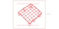 RUBBER NET BLACK for Honda CB 1300 SUPER FOUR 2007