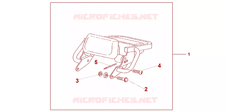LUGGAGE RACK Honda MOTO 1300 CB 2007  CB13007