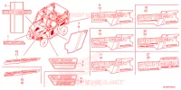 STICKERS for Honda PIONEER 1000-5P FOREST 2023