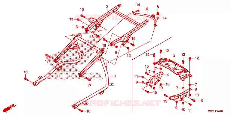 LUGGAGE RACK Honda MOTO 1800 GOLD-WING 2020  GL1800DAL